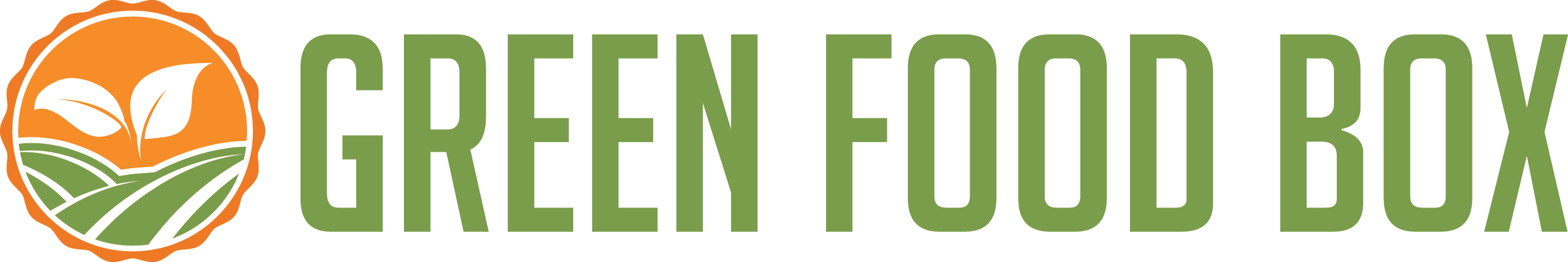 Green Food Box Logo Colour English